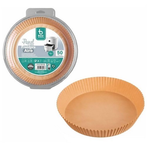 SET 50 PAPELES FREIDORA AIRE BEST PRODUCTS 20CMS